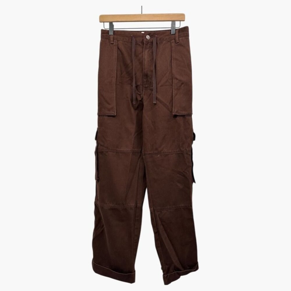 Woolrich Brown Cargo Pants XXL Cotton Casual Plus Size